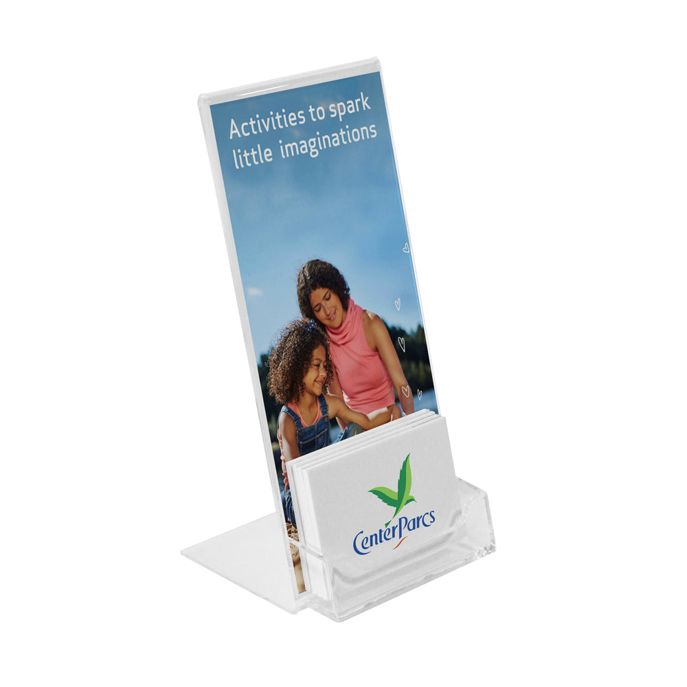 Poster Holder with Business Card Pocket