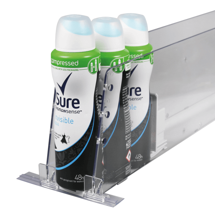 Multipurpose Shelf Pusher Feed and Guide Rail