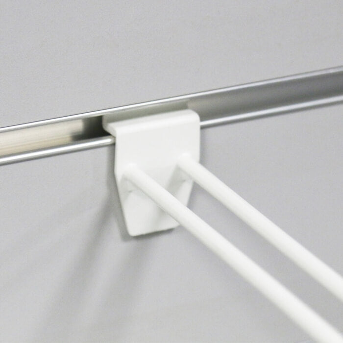 Slatwall Euro Hook White