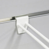 Slatwall Euro Hook White