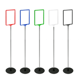 Large Showcard Stand with Round Base