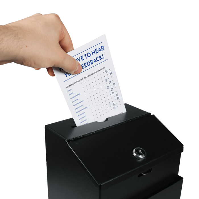 Metal Suggestion Box with Lock