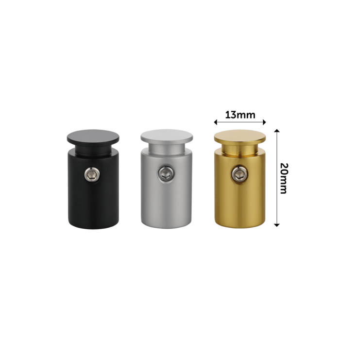 Lockable Acrylic Sign Standoffs Hole Mount – VisualDisplays