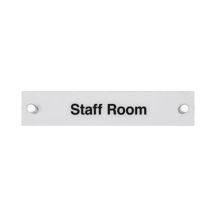 Rectangular Acrylic Door Signs with Standoffs