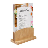 Wooden Menu Holder