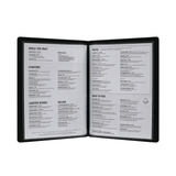 Traditional Faux Leather Menu Cover
