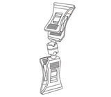 Slimline Ticket Holder Clip
