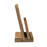 Two Tier Angled Wooden Menu Holder