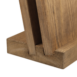 Two Tier Angled Wooden Menu Holder