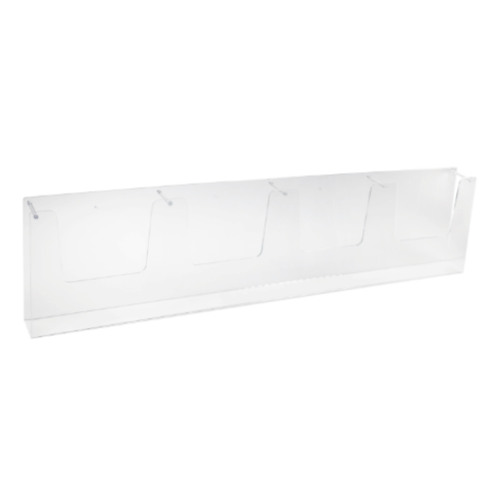 Wall Mounted Side By Side Leaflet Holders With Multiple Pockets