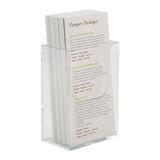 Wall Mounted Extra Capacity Leaflet Holder Portrait