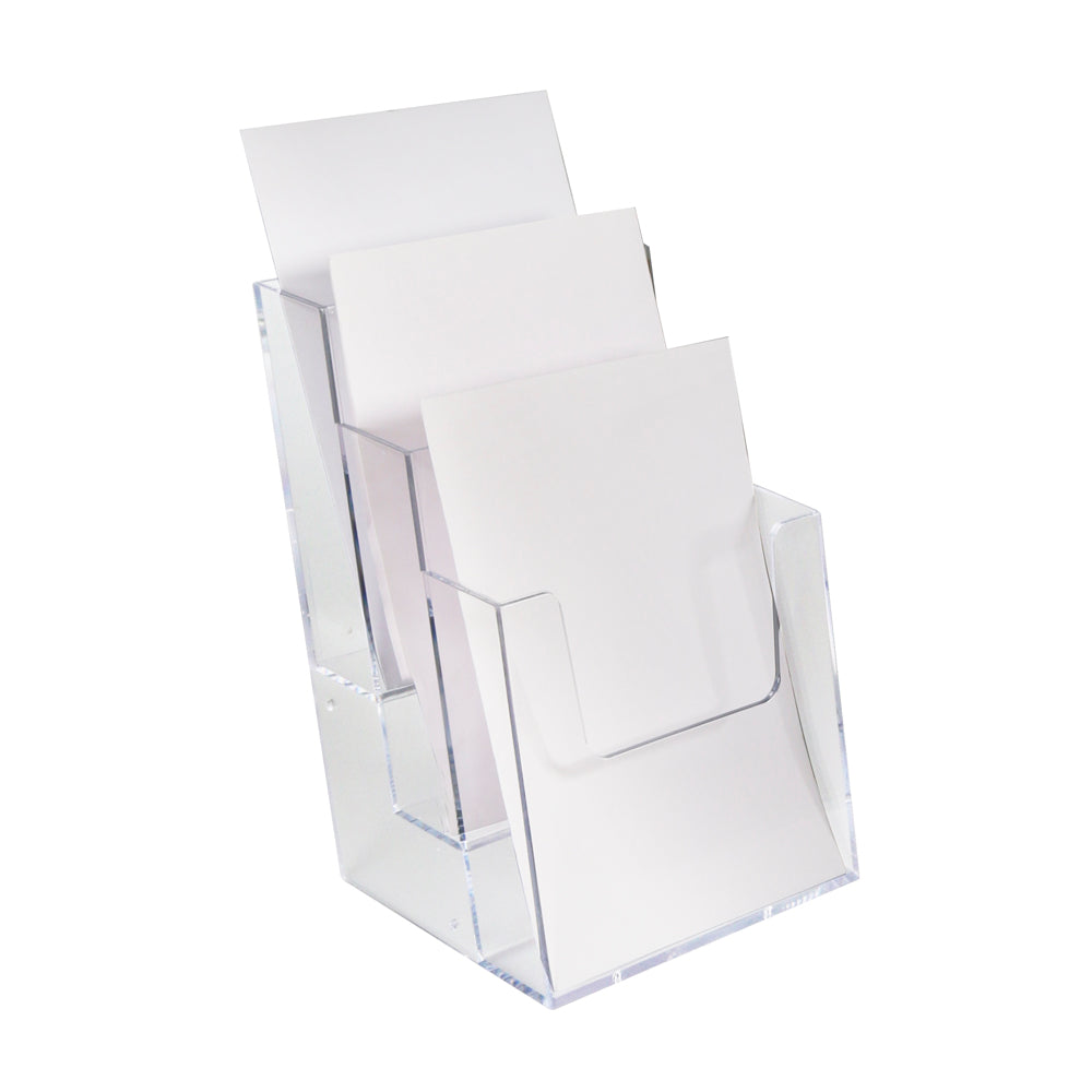 Tiered Wall Mounted Leaflet Holders