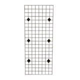 Black Wall Mounted Grid Mesh Display Kit