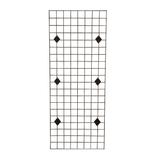 Black Wall Mounted Grid Mesh Display Kit
