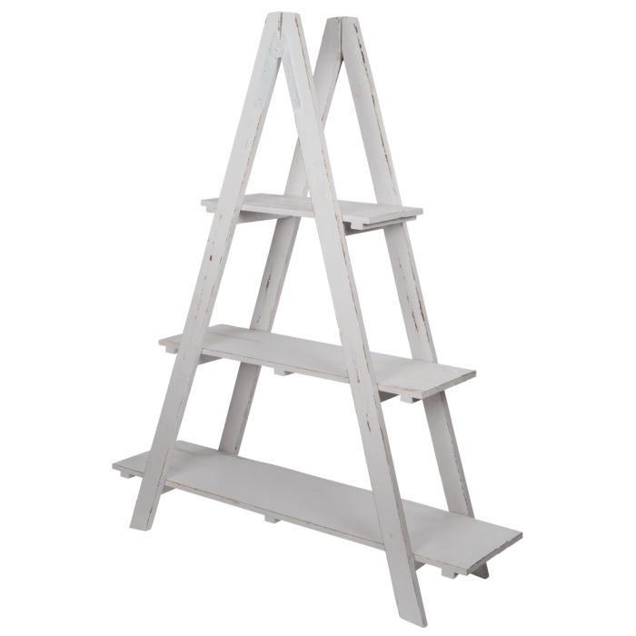 Wood Ladder Display Shelves