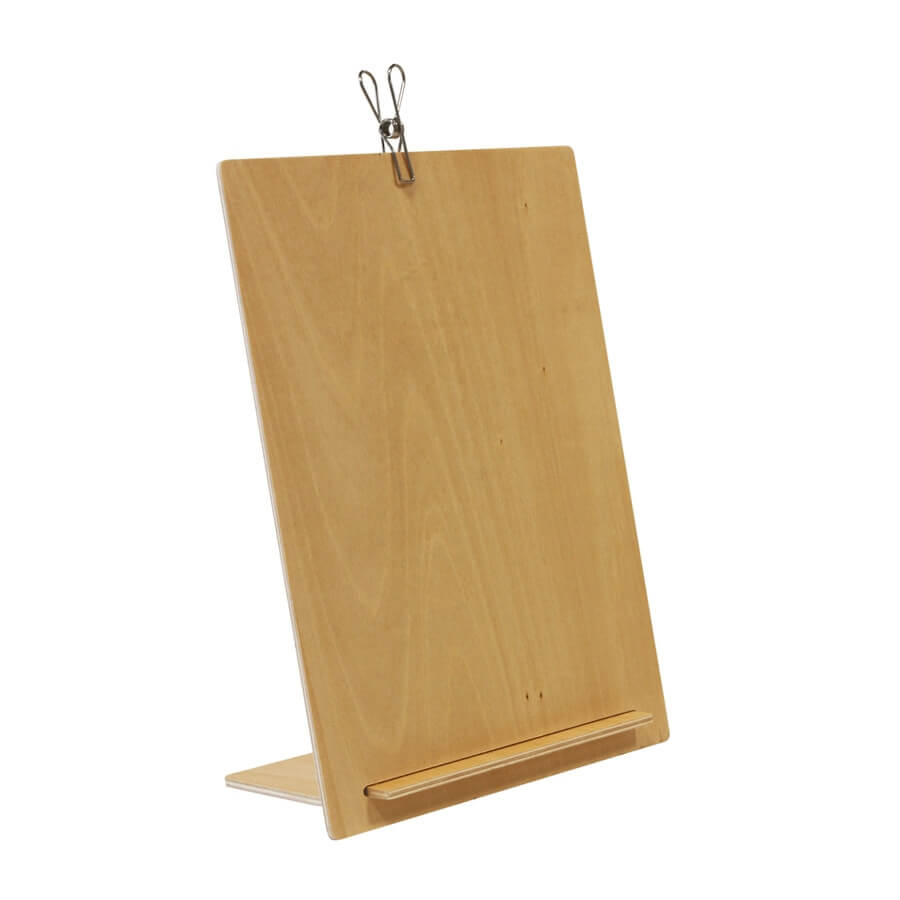 Wooden Menu Holder with Clip