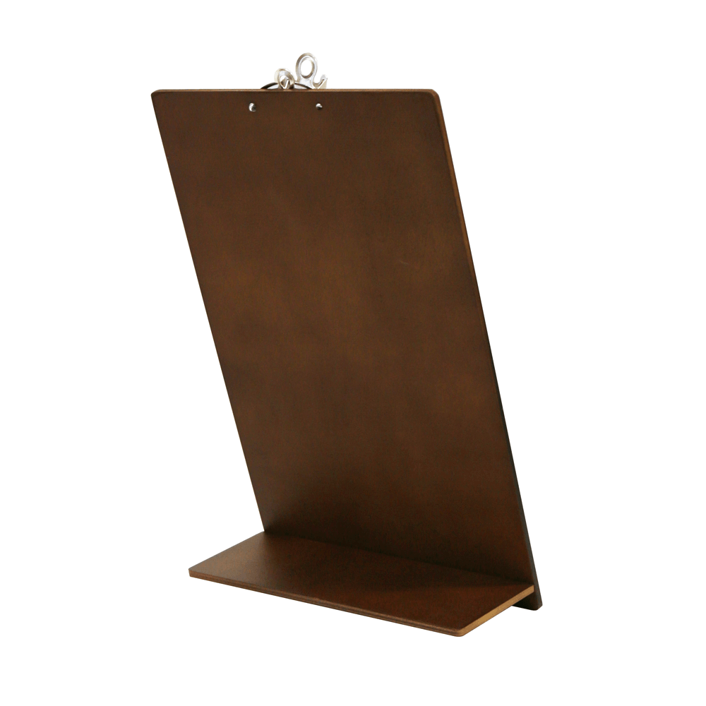 Wooden Menu Holder with Metal Clip