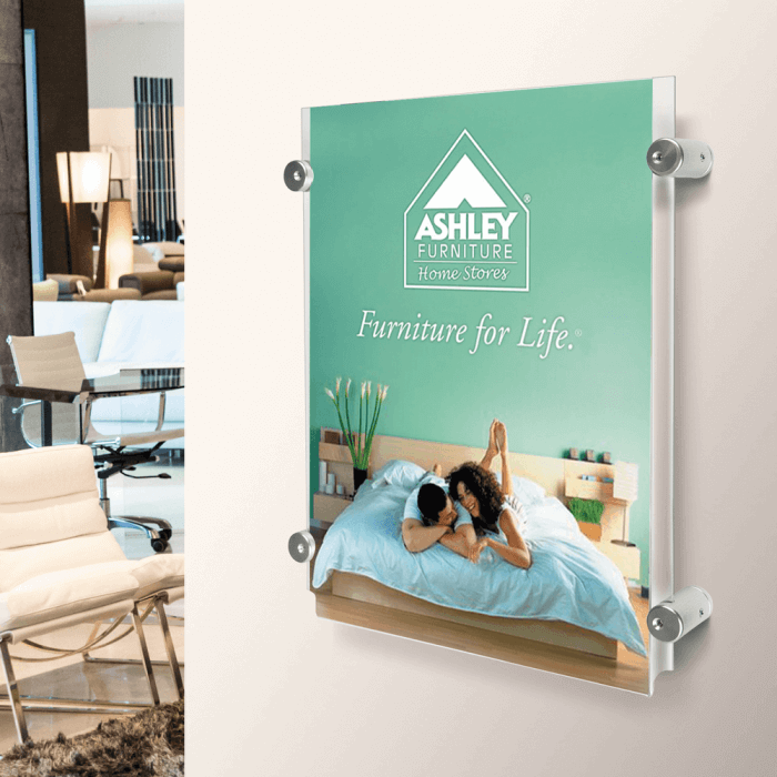 Acrylic Panel Poster Kit with Side Grip