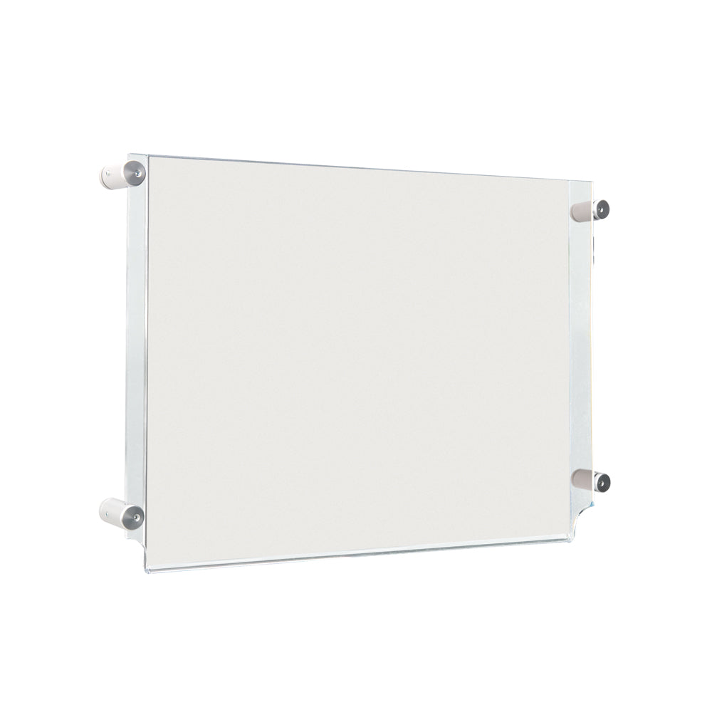 Acrylic Panel Point Support Acrylic Panel Poster Kit with Side Grip – VisualDisplays