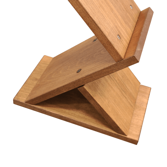 Zig Zag Wooden Leaflet Display Stand