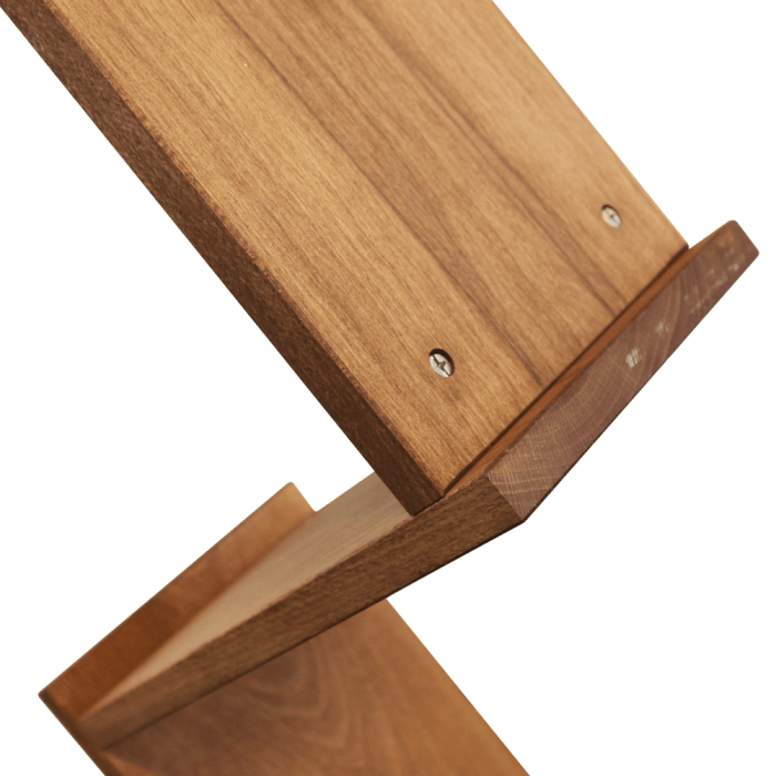 Zig Zag Wooden Leaflet Display Stand